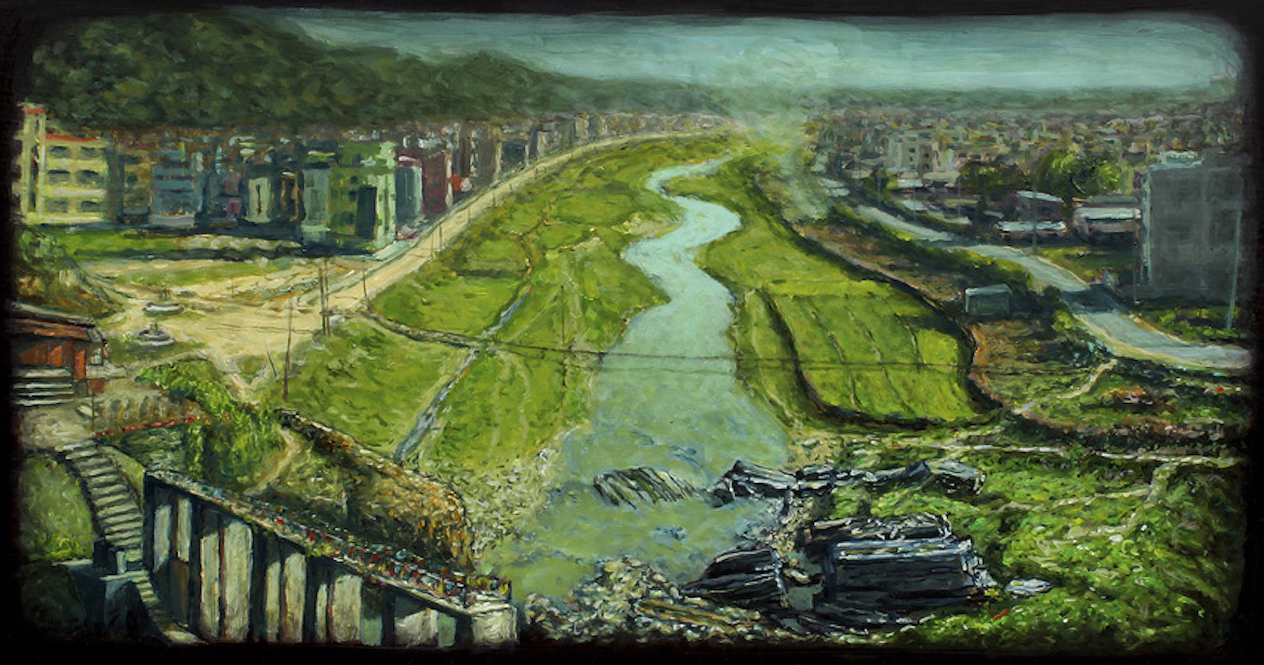 Bagmati River flowing into Kathmandu_150